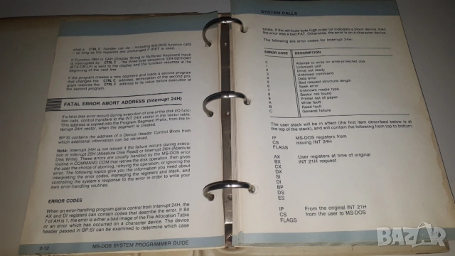 Стар наръчник на Olivetti "MS-DOS System Programmer Guide", снимка 5 - Специализирана литература - 54193837