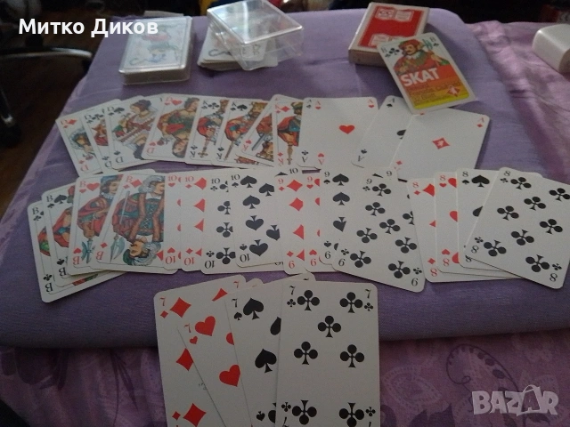 Карти за игра 32 винтидж немски нов в кутия Скат Skat