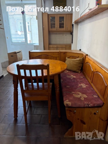 Продавам масивен кухненски комплект от естествено дърво , снимка 3 - Маси - 55255905