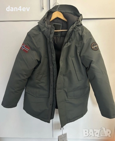 Зимна Парка Napapijri A-Cornier в зелено, снимка 6 - Якета - 54211107