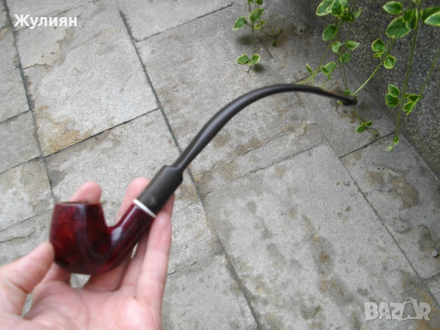 КОЛЕКЦИОНЕРСКА СТАРА ЛУЛА MORENA NOCE БИВОЛСКИ РОГ , снимка 8 - Антикварни и старинни предмети - 54777722