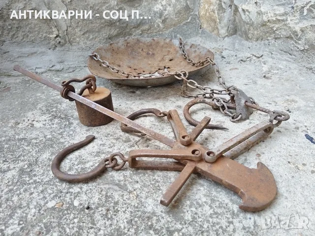 Стар Соц Български Кантар Паланца До 30 кг. / РАБОТЕЩ! / НОМЕР 190., снимка 2 - Антикварни и старинни предмети - 55325309