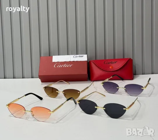Cartier Нови Дамски Слънчеви Очила Различни Цветове с Кутия и Калъф 