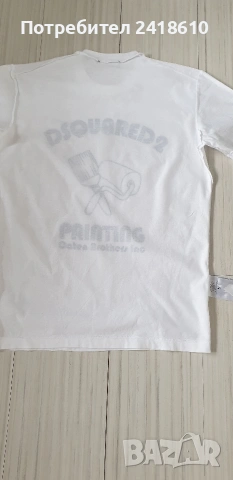 DSQUARED2 Cotton Mens Size S НОВО! ОРИГИНАЛ! Мъжка Тениска!, снимка 3 - Тениски - 54256322