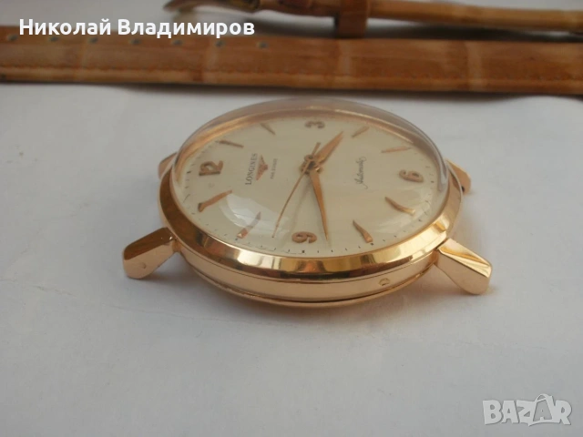 Longines автоматичен 18 к.масивно златен часовник мъжки ръчен, снимка 6 - Мъжки - 55112171