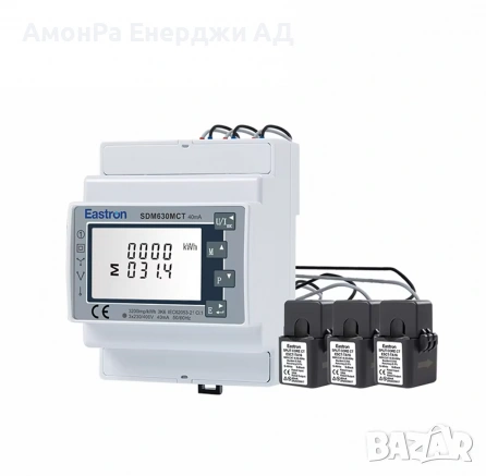 Eastron SDM630MCT – Интелигентен трифазен електромер с трансформатори (CT) за хибридни инвертори, снимка 2 - Друга електроника - 54024119
