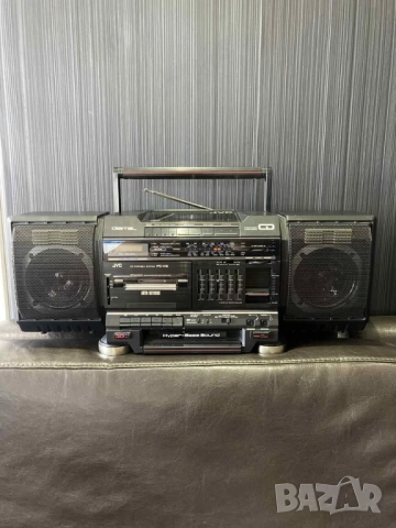 JVC-PCV2  VINTAGE RETRO BOOMBOX радио касетофон, снимка 2 - Радиокасетофони, транзистори - 54016392