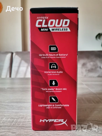 Безжични слушалки HiperX cloud mini wireless , снимка 4 - Bluetooth слушалки - 55191730