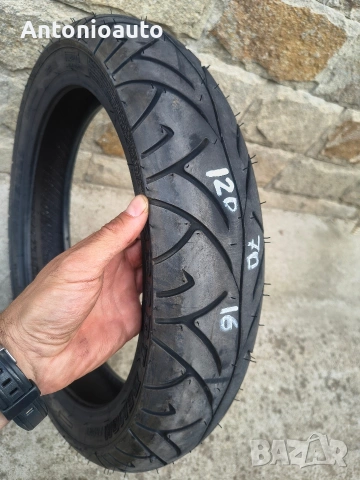 120 70 16 pirelli sport demon мото гуми предна гума, снимка 2 - Гуми и джанти - 55122333