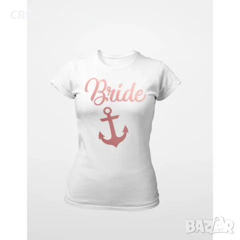 Дамска тениска с щампа - Anchor Bride, снимка 4 - Тениски - 55590977