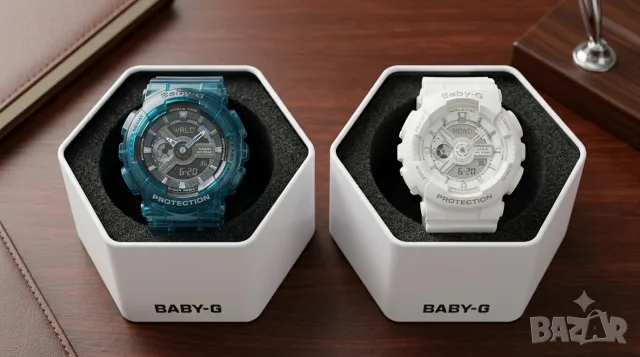 ОРИГИНАЛЕН Дамски японски часовник Casio Baby-G BA-110 и BA-110CR като нов