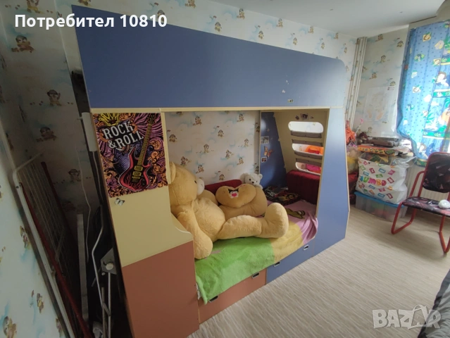 Продавам двуетажно детско легло , снимка 2 - Спални и легла - 55130521