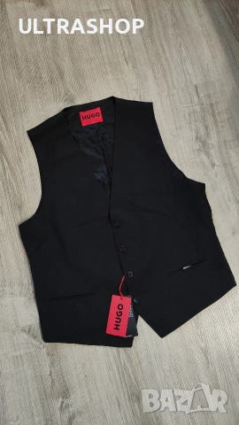 Нов HUGO size 42(uk52) мъжки елегантен елек официален, снимка 4 - Суичъри - 54528756