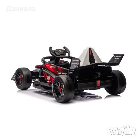 Ел. кола Formula E Porsche червена, снимка 4 - Детски велосипеди, триколки и коли - 55265061