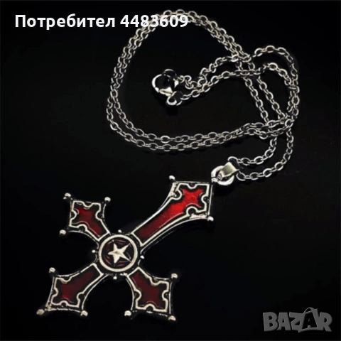 Нео готически кръст , снимка 2 - Колиета, медальони, синджири - 54596536