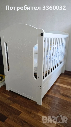 Бебешко дървено легло-люлка Arbor Petit