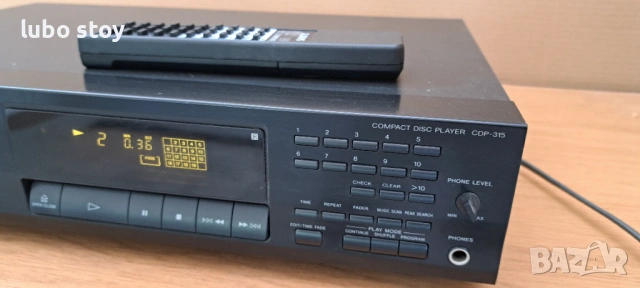 CD player Sony cdp 315 с дистанционно , снимка 2 - Ресийвъри, усилватели, смесителни пултове - 54929709