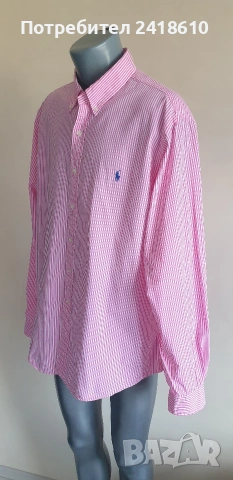 POLO Ralph Lauren Cotton Slim Fit Mens Size 2XL ОРИГИНАЛ! НОВО! Мъжка Риза!, снимка 11 - Ризи - 54767667