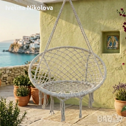 Висяща градинска люлка, снимка 7 - Градински мебели, декорация  - 54317188