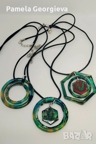 Бижута от епоксидна смола. Hand made. 