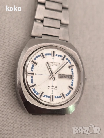 Часовник винтидж автентичен Citizen Certina swiss Orient, снимка 9 - Мъжки - 54958263