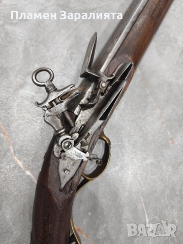 Автентична кремъчна пушка 19 век, снимка 3 - Антикварни и старинни предмети - 54089255