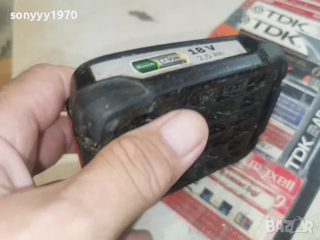 BOSCH 18V 2,5Ah LI-ION BATTERY PACK-ВНОС FRANCE 0908261429L4, снимка 4 - Винтоверти - 55603763