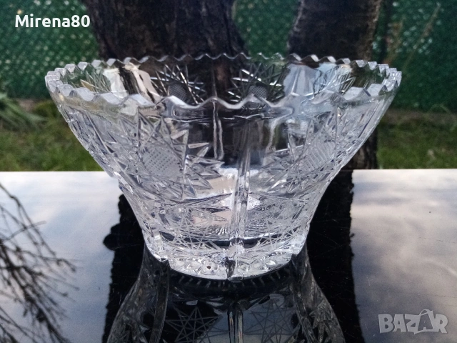 Българска кристална фруктиера - нова !, снимка 2 - Антикварни и старинни предмети - 54134827