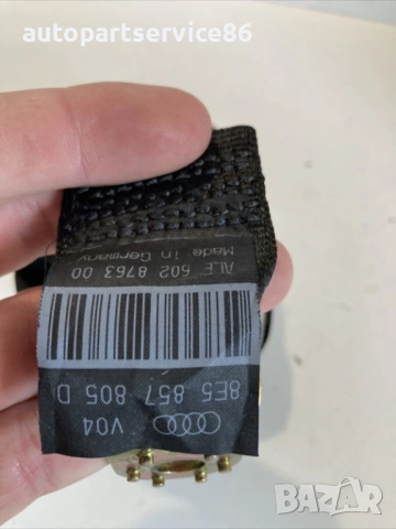 Заден десен предпазен колан за Audi A4 2.0 TDI (2006) Estate 8E5857805D, снимка 2 - Части - 54652833