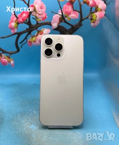 Apple iPhone 15 Pro Max, 256GB, 5G, White Titanium  , снимка 4 - Apple iPhone - 54169164