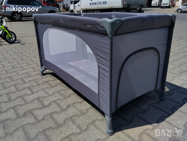 MONI Сгъваема детска кошара UNO сив, снимка 10 - Други - 54646029