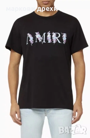 AMIRI мъжка тениска в черен  M