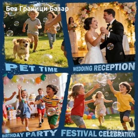 Нова Акумулаторна машина за балони мехурчета с RGB светлини и дистанционно, снимка 7 - Други - 54208107