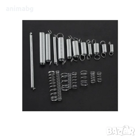 ANIMABG Комплект от натягащи и натискови пружини, 200 броя, 20 размера, снимка 4 - Други инструменти - 54613273