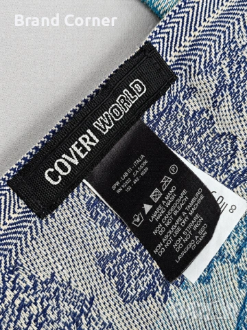 Дамски шал Coveri World с орнаменти, снимка 6 - Шалове - 54640619