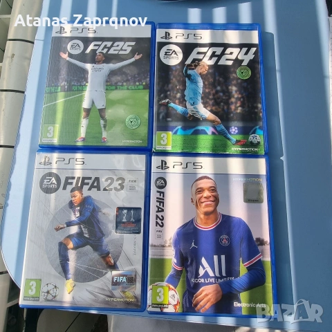 Fifa 22,Fifa 23,Fc 24,Fc 25 за PS5 Нови в перфектно състояние!