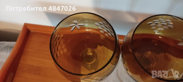 Кристални чаши Bohemia , снимка 5 - Чаши - 54795265