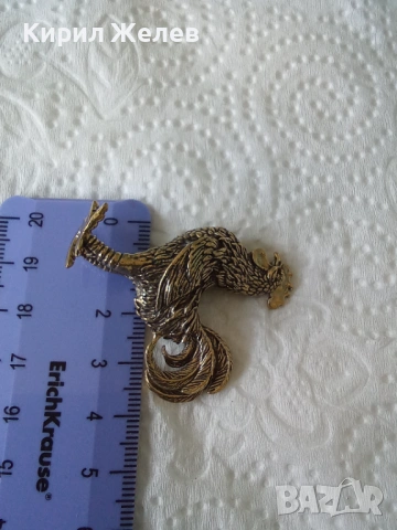 Бронзова фигурка на 🐓 петел 45036, снимка 4 - Колекции - 54170954