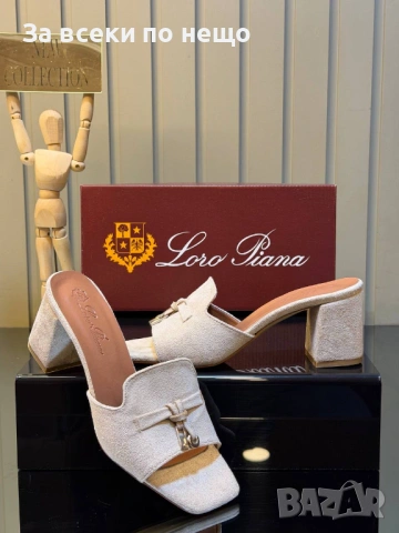 Loro Piana Дамски Чехли На Ток Лоро Пиана - Различни Цветове Код SK1338, снимка 3 - Чехли - 54315920