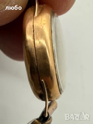 ЗЛАТЕН ДАМСКИ ЧАСОВНИК 18 К-0,750, снимка 4 - Мъжки - 54883780