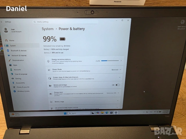 ThinkPad T580 Intel I7 32GB, снимка 8 - Лаптопи за работа - 53245453