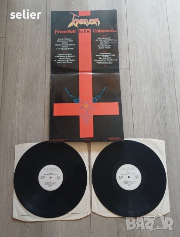 Venom  ‎– From Hell To The Unknown... Двойна плоча-GATEFOLD Издание 🇬🇧 UK 1985г Състояние на винил, снимка 3 - Грамофонни плочи - 54359092