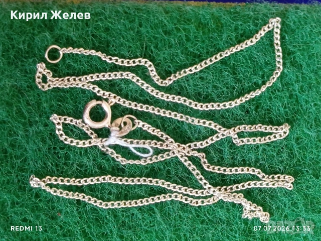 Сребърен синджир много красив стилен дизайн ювелирна изработка 32578, снимка 6 - Колиета, медальони, синджири - 55186653
