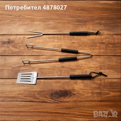 Градинско барбекю на колела, емайлирана стомана, 4 степени + Подарък 3 прибора, снимка 5 - Други стоки за дома - 55373052