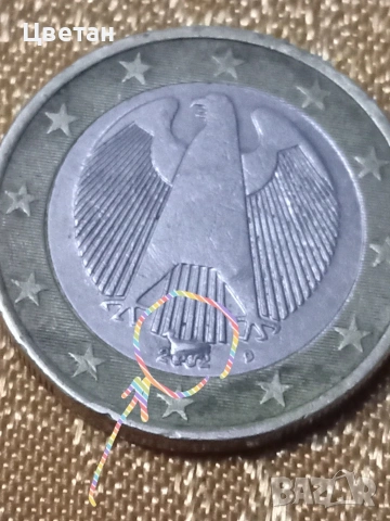 монета 1евро., снимка 2 - Нумизматика и бонистика - 54228436