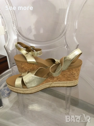 UGG сандали в златисто 39, снимка 7 - Сандали - 54990729
