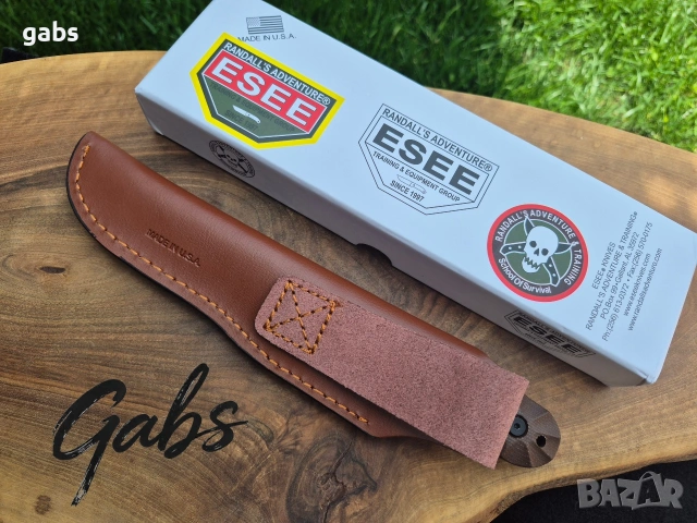 Нож ESEE USA Camp Lore PR4,Randall's Adventure,фултанг с кожена кания, снимка 12 - Ножове - 54752072