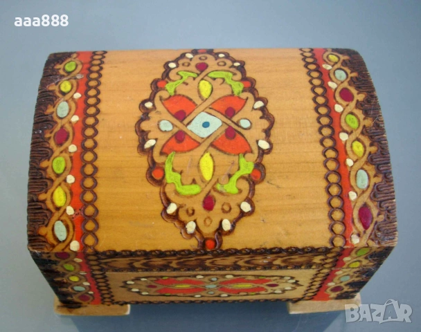 Дървени пирографирани кутии мускали , снимка 9 - Декорация за дома - 55174230