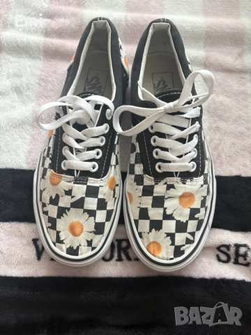Vans с принт цветя, снимка 2 - Кецове - 55616874