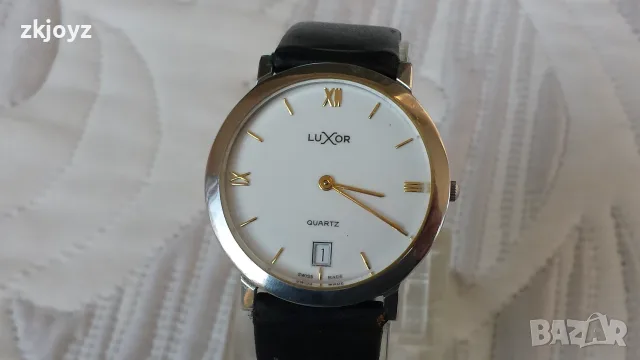 Оригинален Швейцарски Часовник Luxor/ механзъм ЕТА 955112, снимка 6 - Мъжки - 55678002
